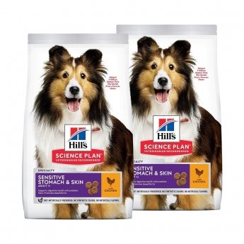 Hills Science Plan Sensitive Stomach & Skin Medium Chicken 2 x 14kg