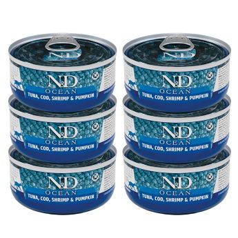 Farmina N&D Cat Ocean Tuna & Pumpkin 6x70 g