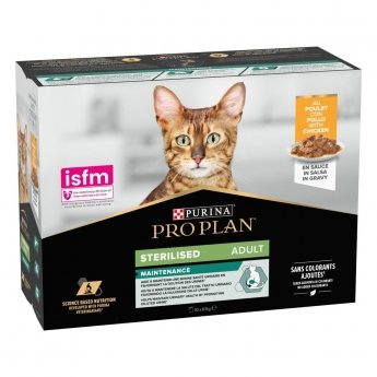 Purina Pro Plan Cat Adult Sterilised Maintenance Chicken Multipack 10x85 g
