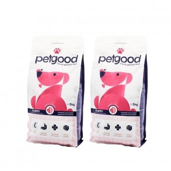 Petgood Puppy Junior Insektsfôr 2x5 kg