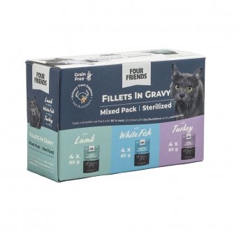 Four Friends Cat Sterilized Gravy Multipack 12x85 g