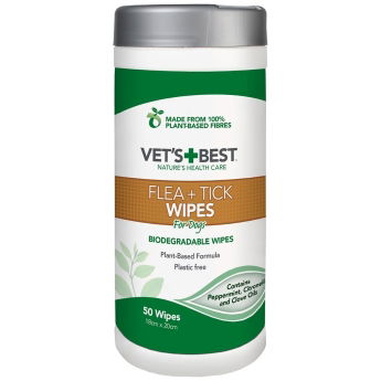 Vets Best Natural Flea & Tick Våtservietter 50-pakning