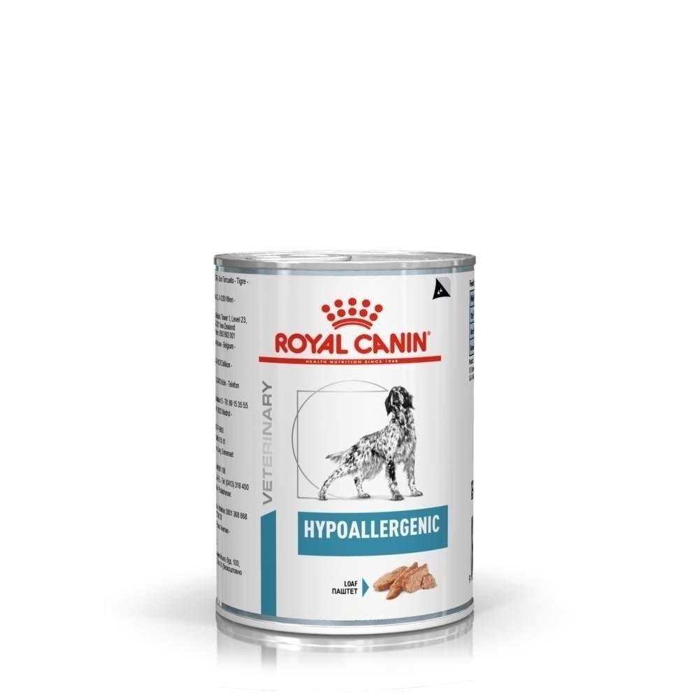 Royal Canin Veterinary Diets Dog Hypoallergenic Loaf (12x400 g) Veterinærfôr til hund - Fôrallergi
