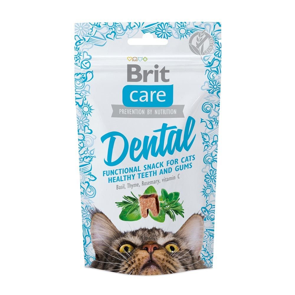 Bilde av Brit Care Cat Snack Dental Turkey (50 Grammaa)
