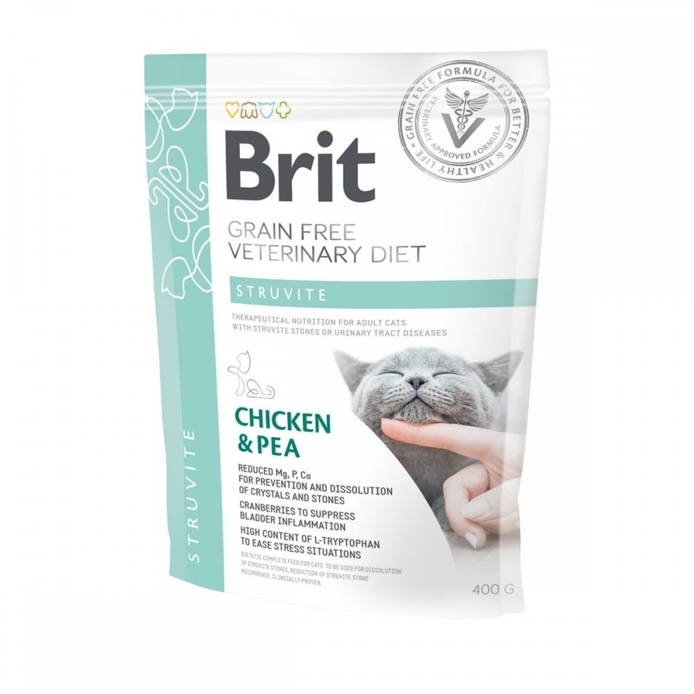 Brit Veterinary Diet Cat Struvite Grain Free (400 g) Veterinærfôr til katt - Problem med urinveiene