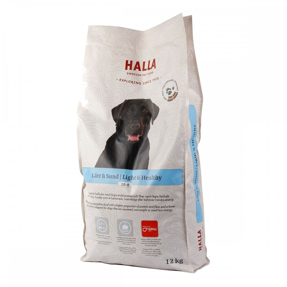 Halla Lätt & Sund (3,25 kg) Hund - Hundemat - Tørrfôr