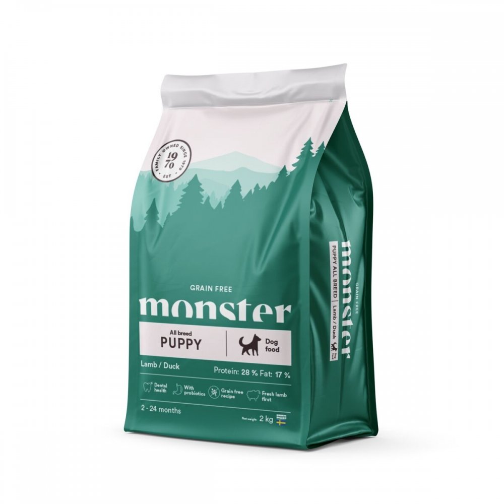 Monster Dog Puppy All Breed Grain Free Lamb & Duck (2 kg)