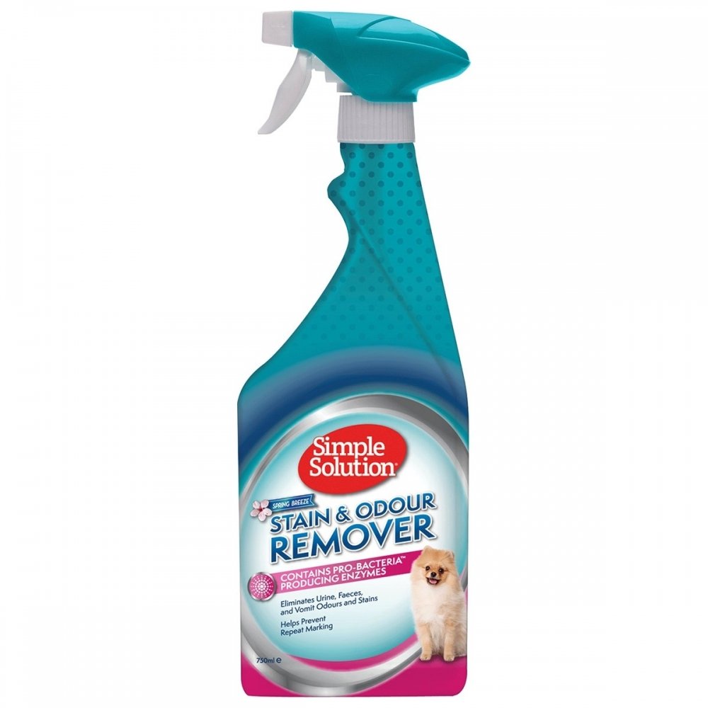 Simple Solution Stain And Odour Remover Spring Breeze Hund - Hundetilbehør - Rengjøring & Sprayer