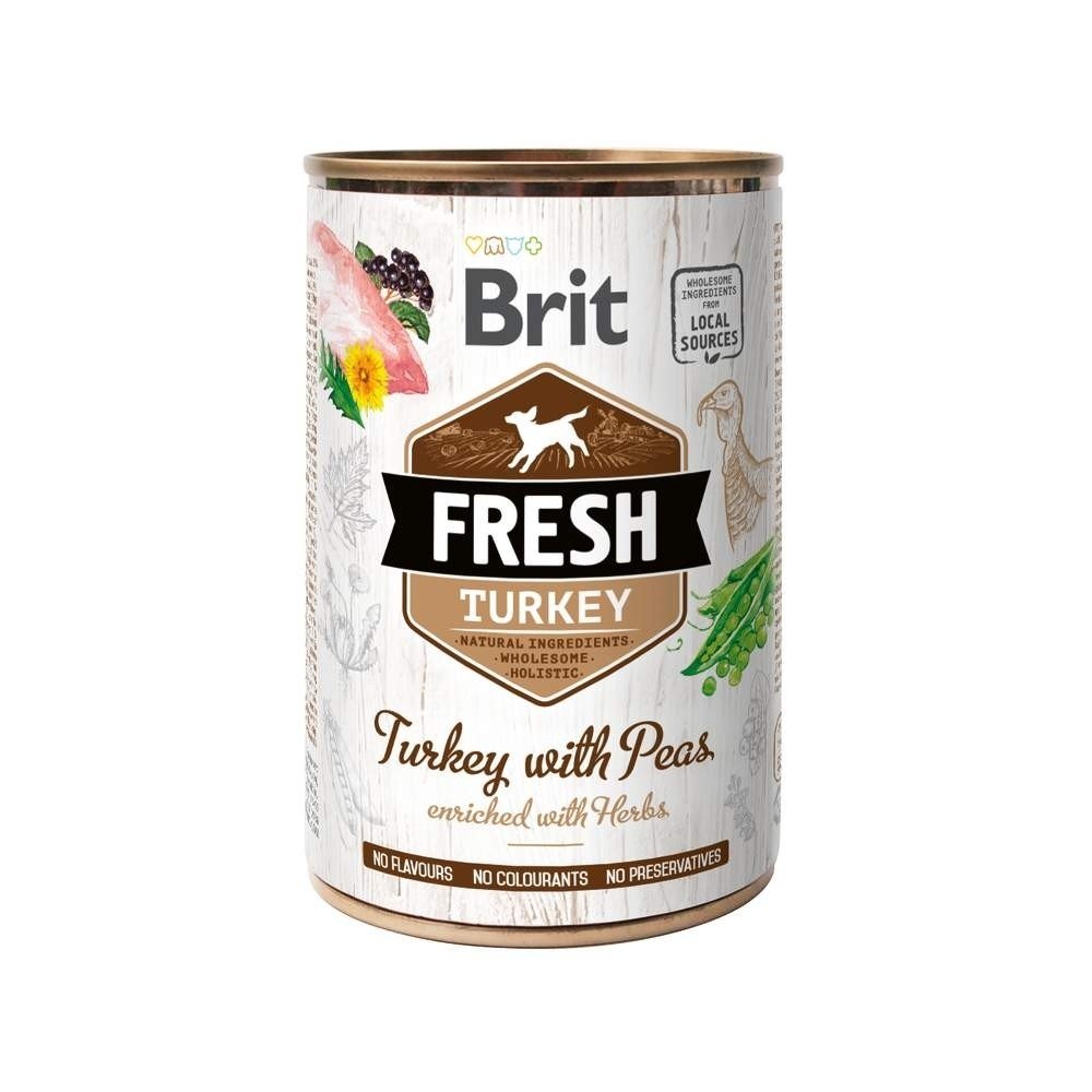 Bilde av Brit Fresh Cans Turkey With Peas