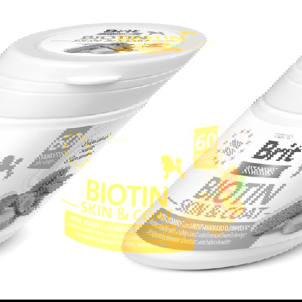 Brit Vitamins Biotin Skin & Coat 60 tabletter