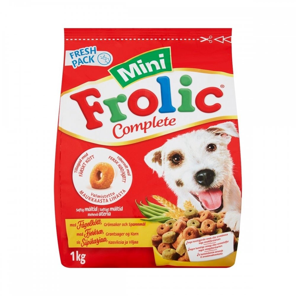 Frolic Mini 1 kg Hund - Hundemat - Tørrfôr
