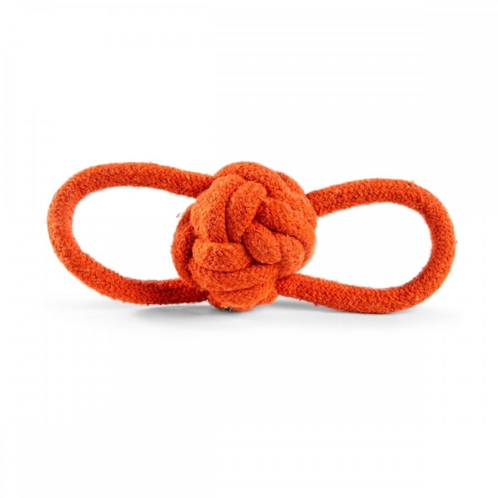 Bilde av Little&Bigger Recycled Cotton Tauball med Løkker Orange - Alt til hunden