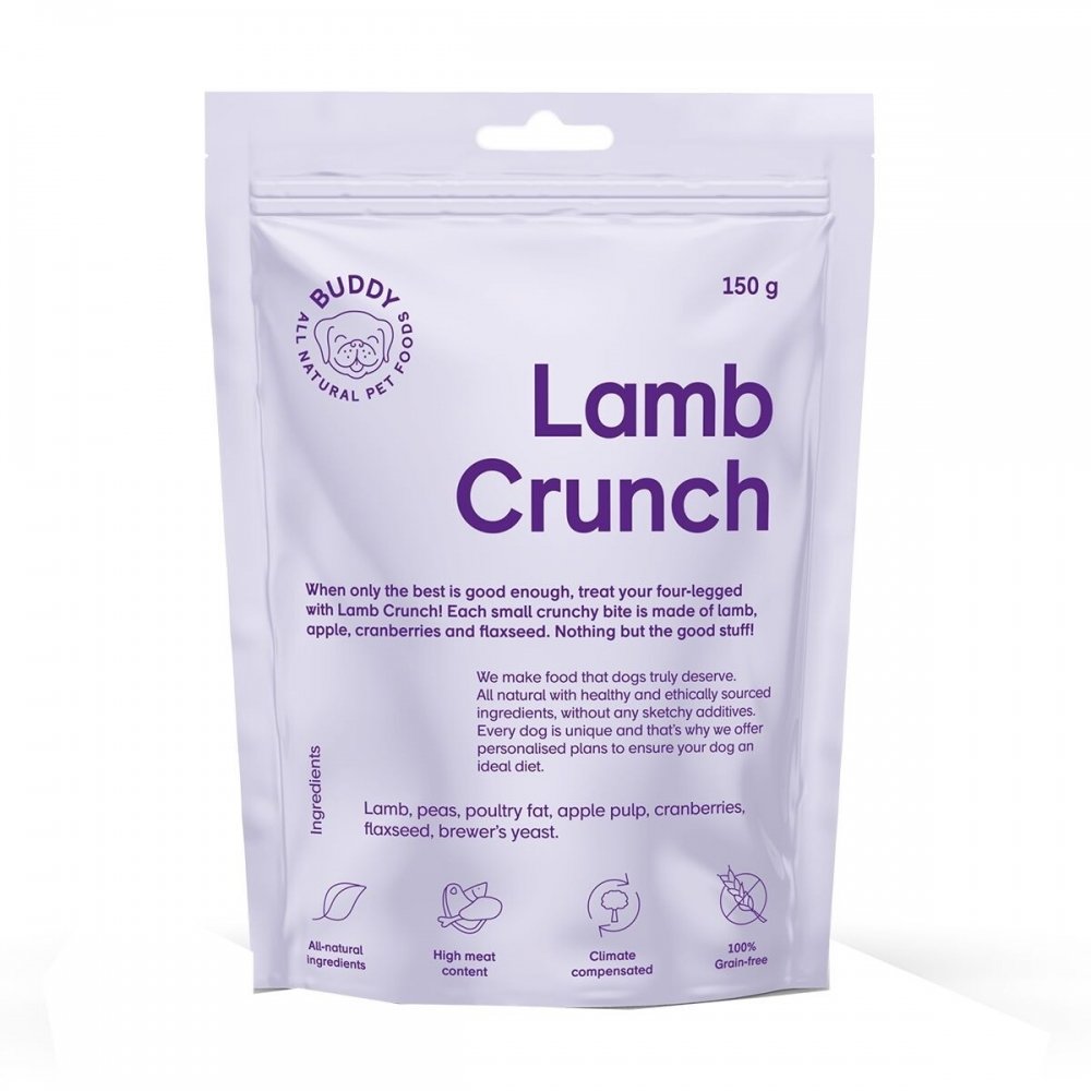 Bilde av Buddy Petfoods Lamb Crunch Hundegodteri 150 G