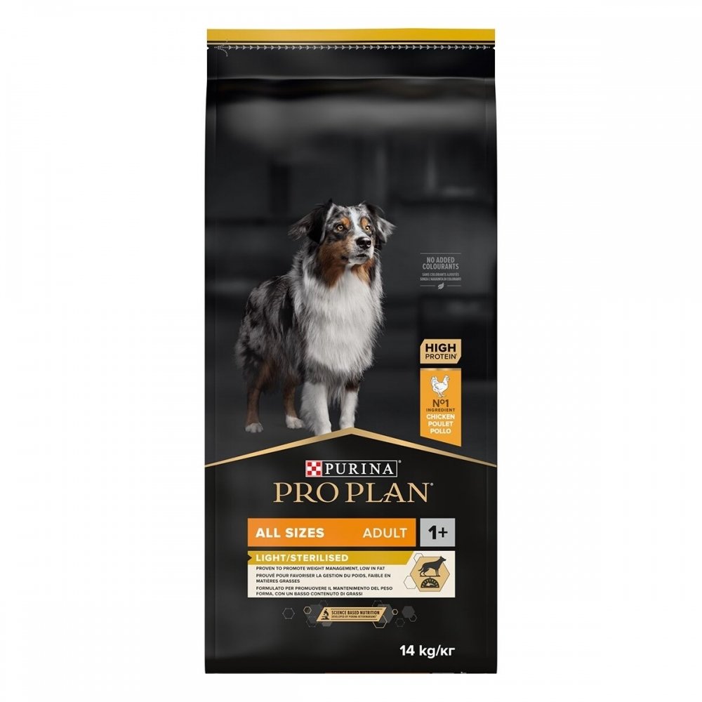 Purina Pro Plan Dog Adult All Sizes Light/Sterilised (14 kg) Hund - Hundemat - Spesialfôr - Diettfôr til hund