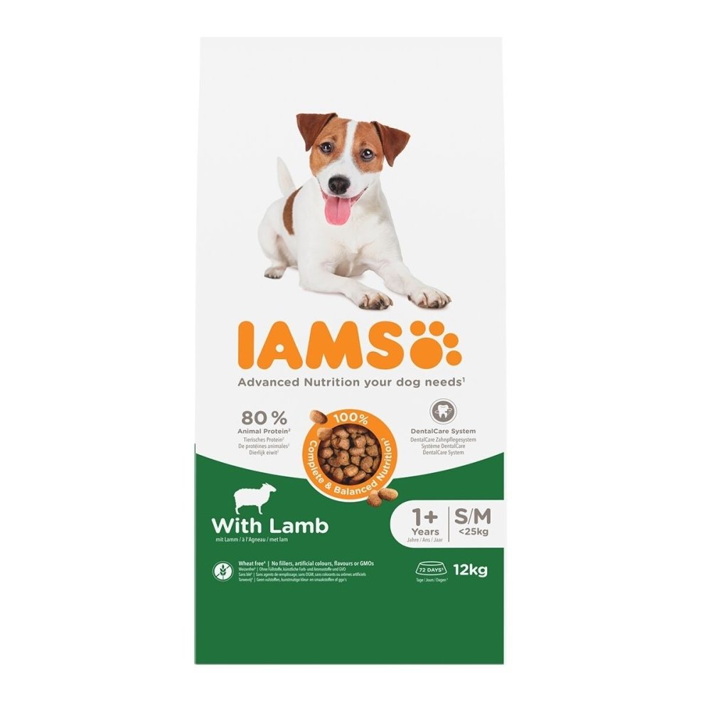 Bilde av Iams for Vitality Dog Adult Small & Medium Breed Lamb (12 kg) - Alt til hunden