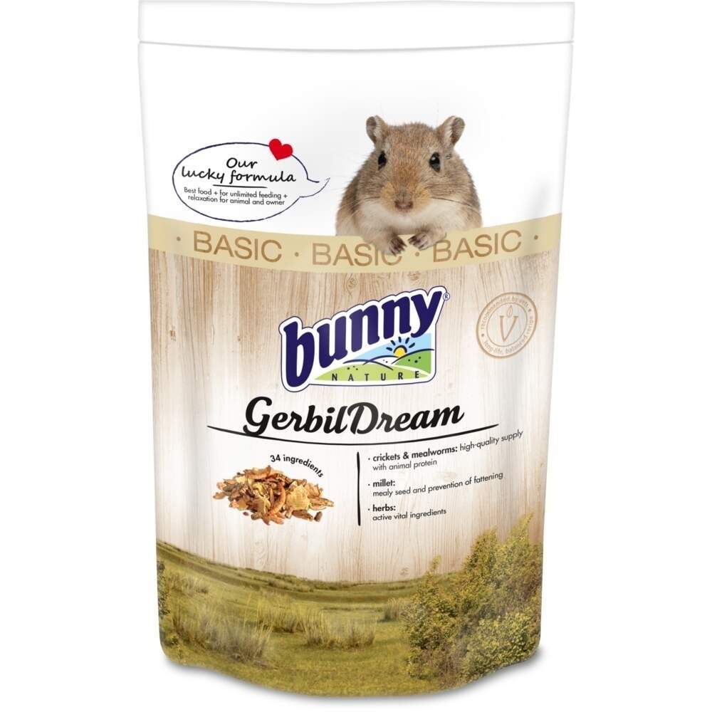 Bunny Nature Gerbil Dream Basic 600 g Andre smådyr - Ørkenrotte