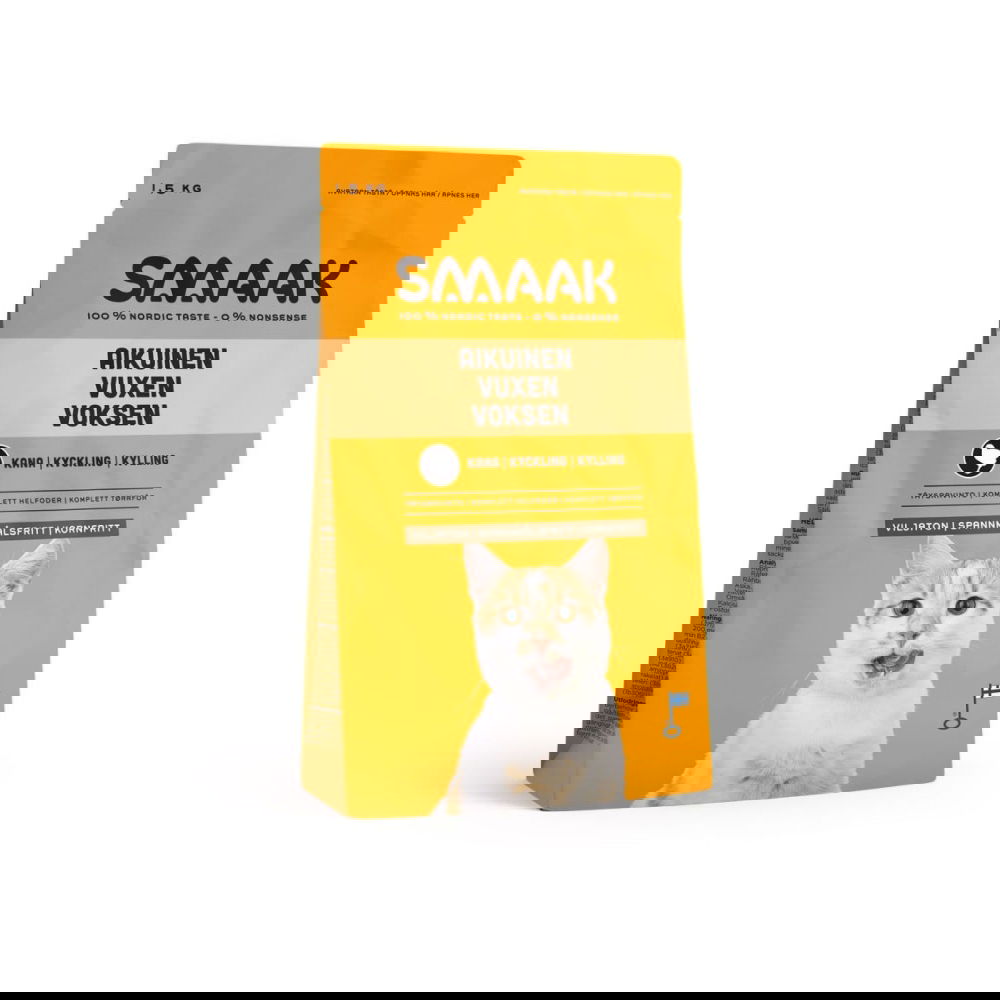 SMAAK Cat Adult Grain Free Kylling (1,5 kg)