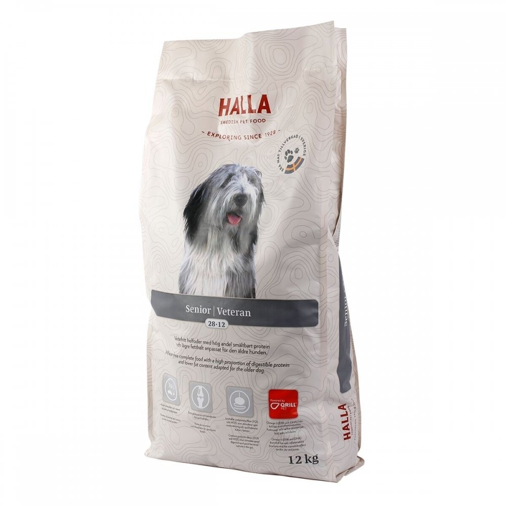 Halla Senior (12 kg) Hund - Hundemat - Seniorfôr til hund