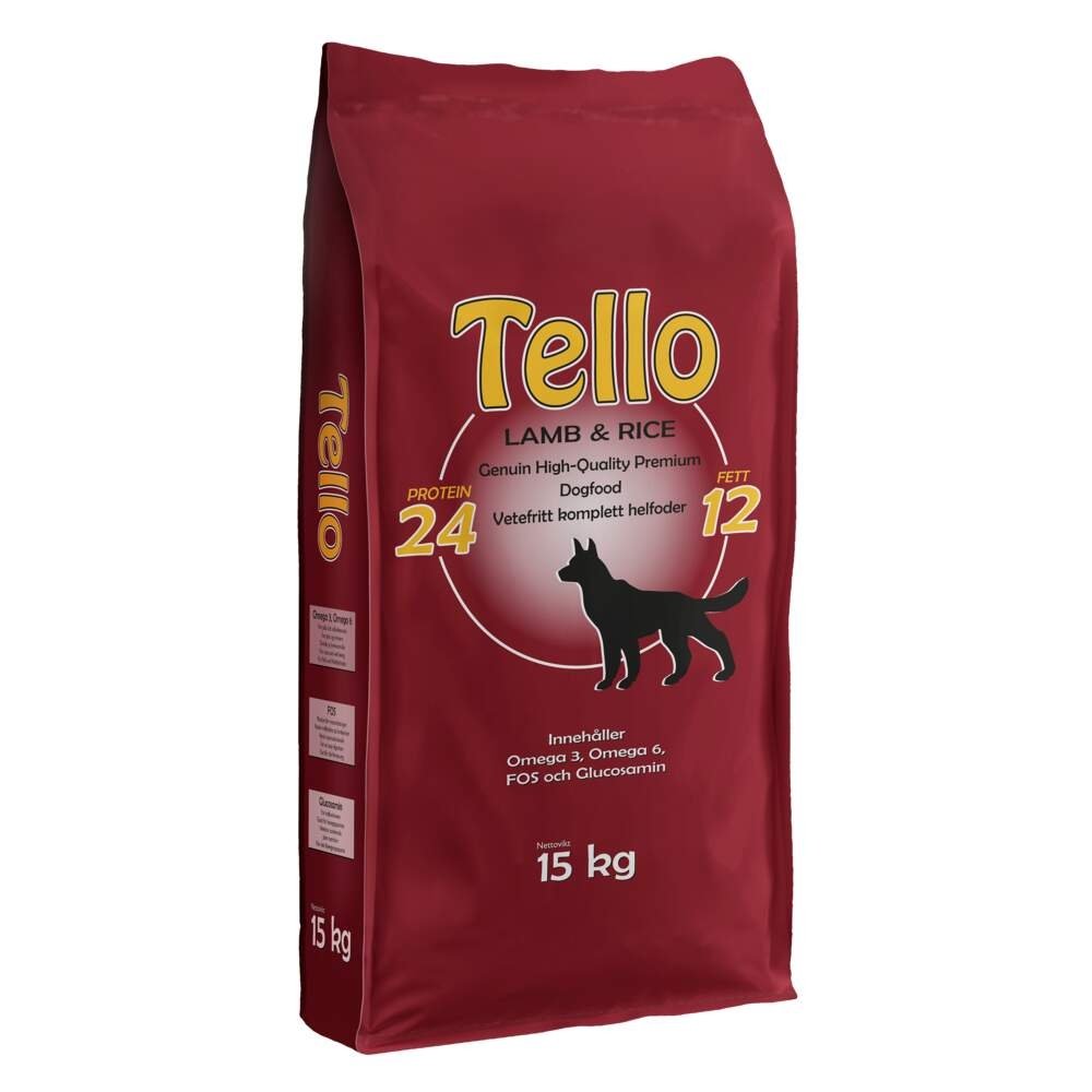 Tello Lamb & Rice Hund - Hundemat - Tørrfôr