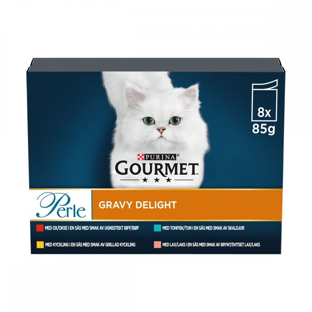 Gourmet Perle Gravy Delight 8x85 g Katt - Kattemat - Våtfôr