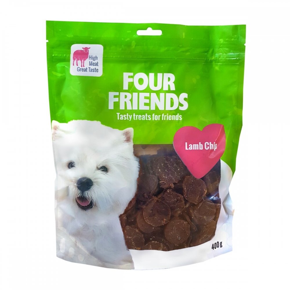 FourFriends Dog Lamb Chip (400 g) Hund - Hundegodteri - Tørket hundegodteri
