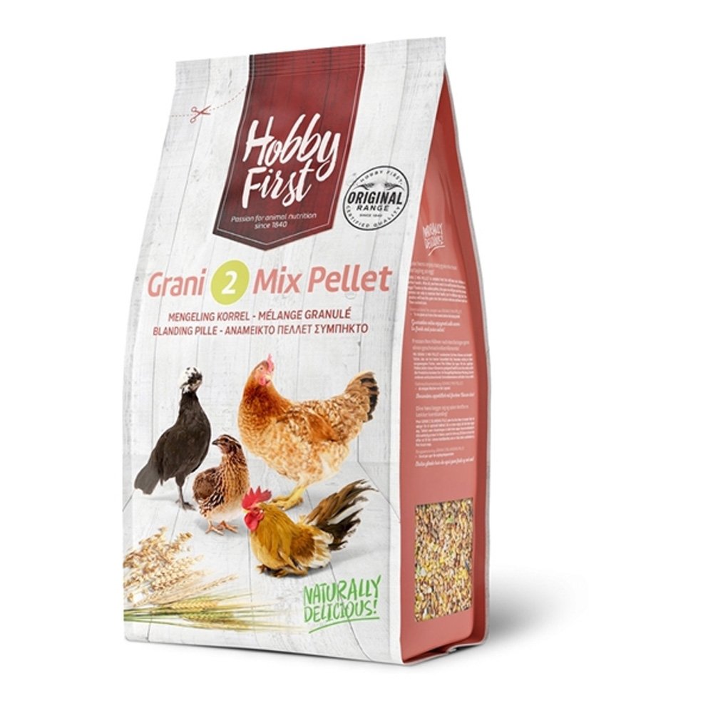 Hobby First Grani 2 Mix Pellet (20 kg) Fugl - Høns