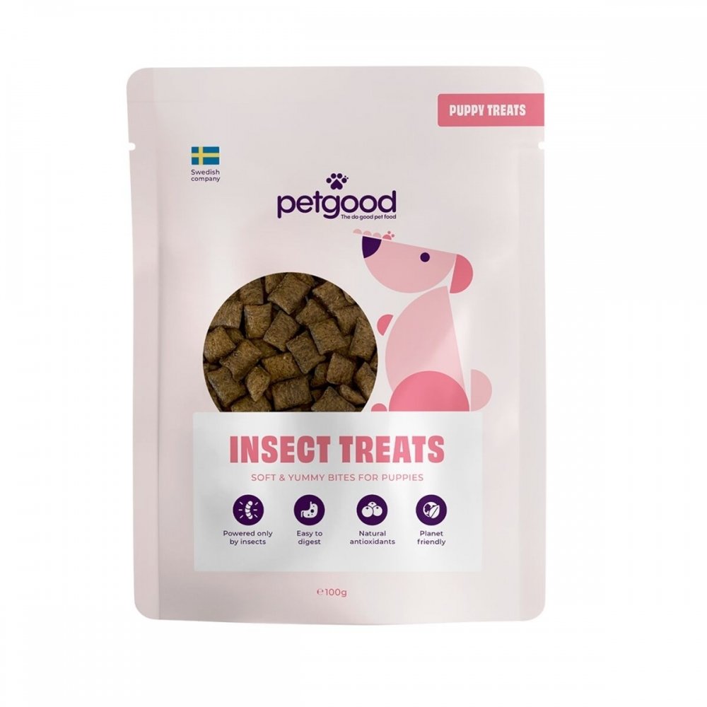 Bilde av Petgood Puppy Valpegodibiter med Insekter 100 g - Alt til hunden