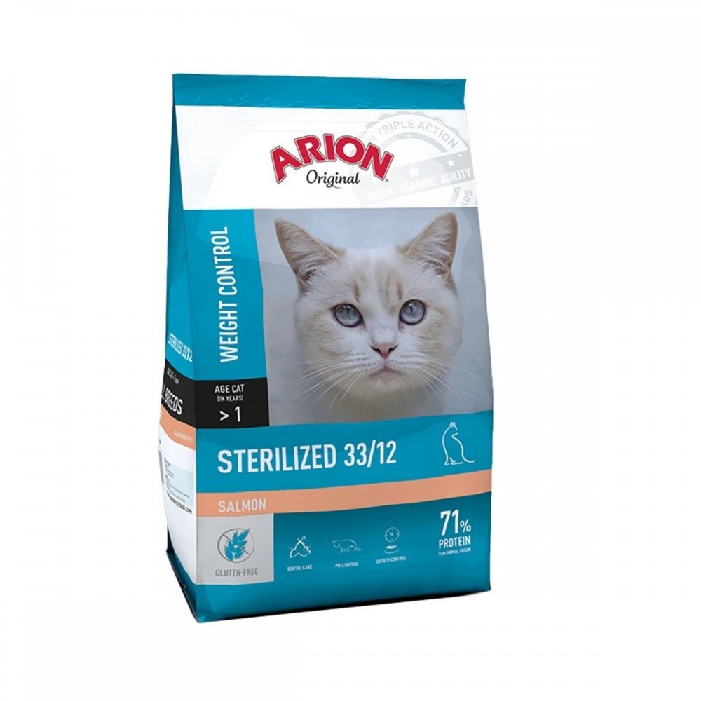 Arion Original Cat Sterilized Salmon (7,5 kg) Katt - Kattemat - Tørrfôr
