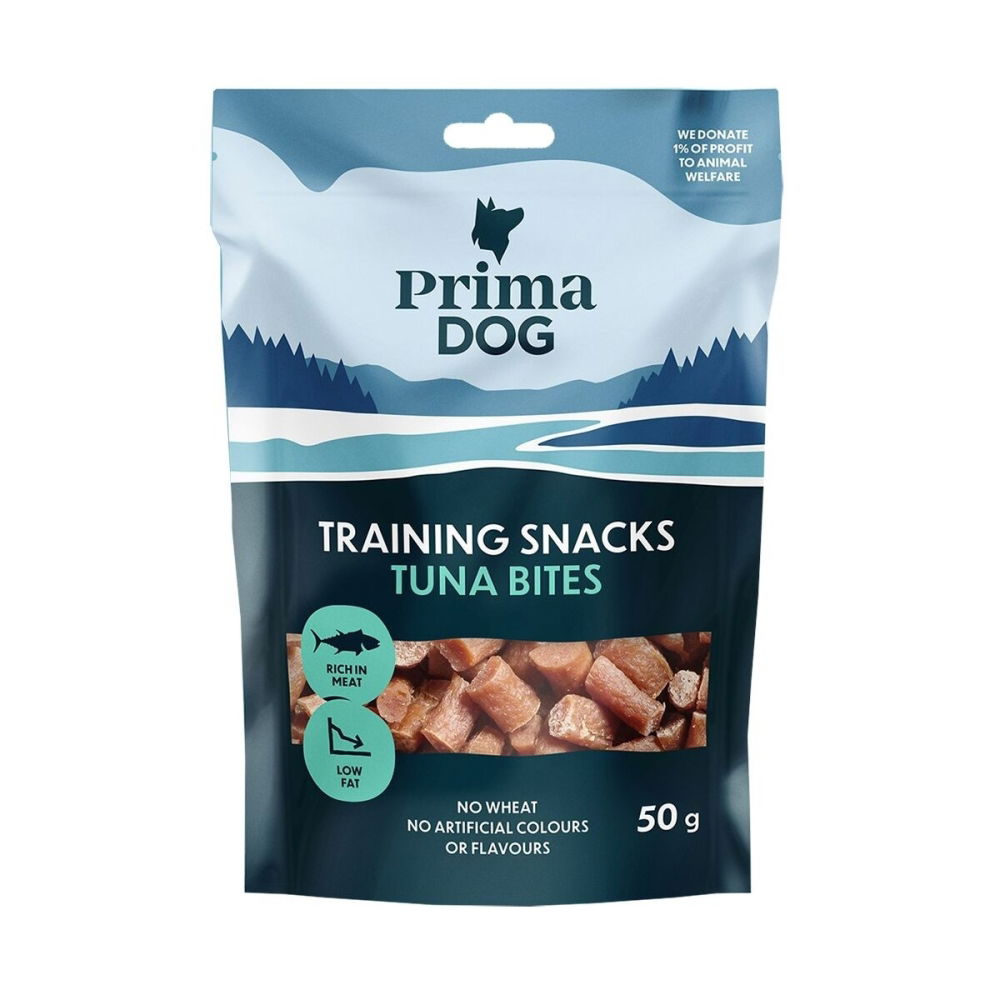 Bilde av PrimaDog Training Snacks Tuna Bites 50 g - Alt til hunden