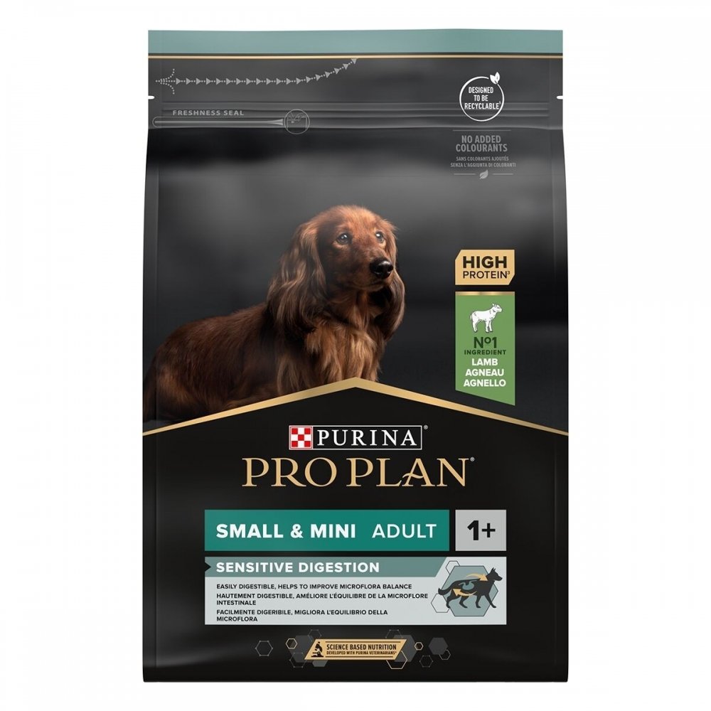 Purina Pro Plan Dog Adult Small & Mini Sensitive Digestion Lamb (3 kg) Hund - Hundemat - Spesialfôr - Hundefôr til følsom hud