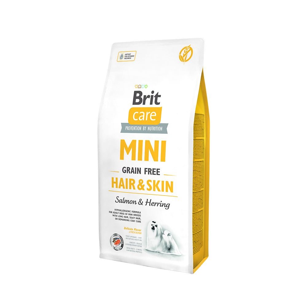 Brit Care Mini Grain Free Hair & Skin (7 kg) Hund - Hundemat - Spesialfôr - Hundefôr til følsom hud
