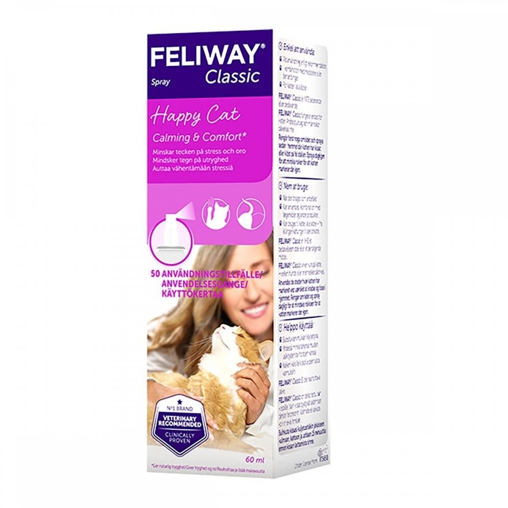 Feliway Classic Spray (60 ml) Katt - Kattehelse - Beroligende til katt