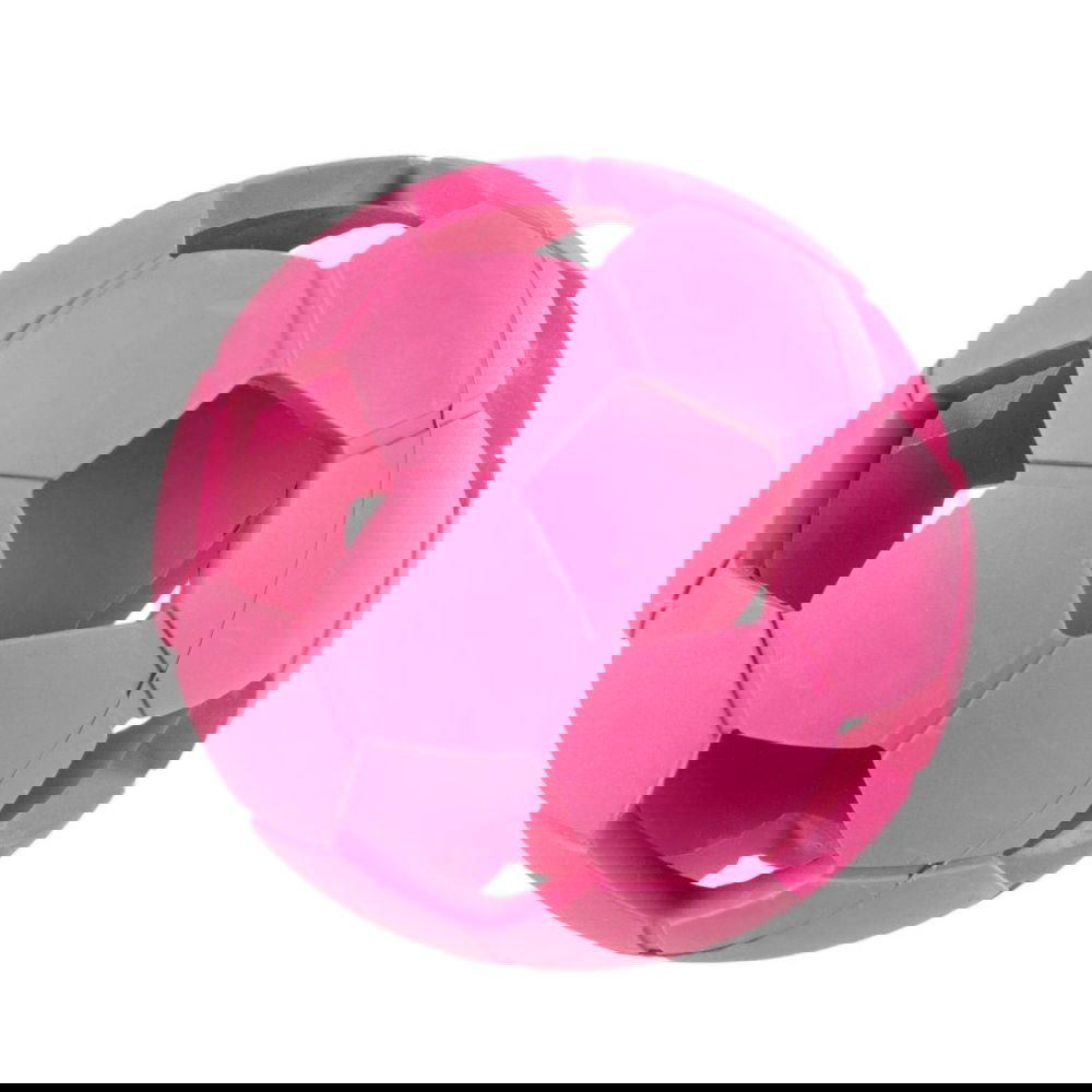 Little&Bigger Fotball i Gummi Rosa 11 cm