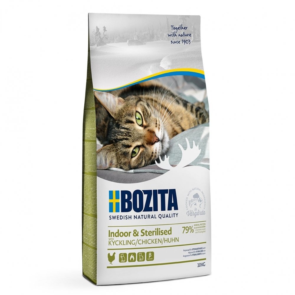 Bozita Indoor & Sterilised Chicken (10 kg) Katt - Kattemat - Spesialfôr - Kattemat for sterilisert katt