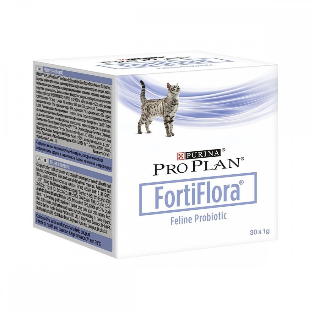 Bilde av Purina Pro Plan Veterinary Diets Feline Fortiflora 30g (30x1g)