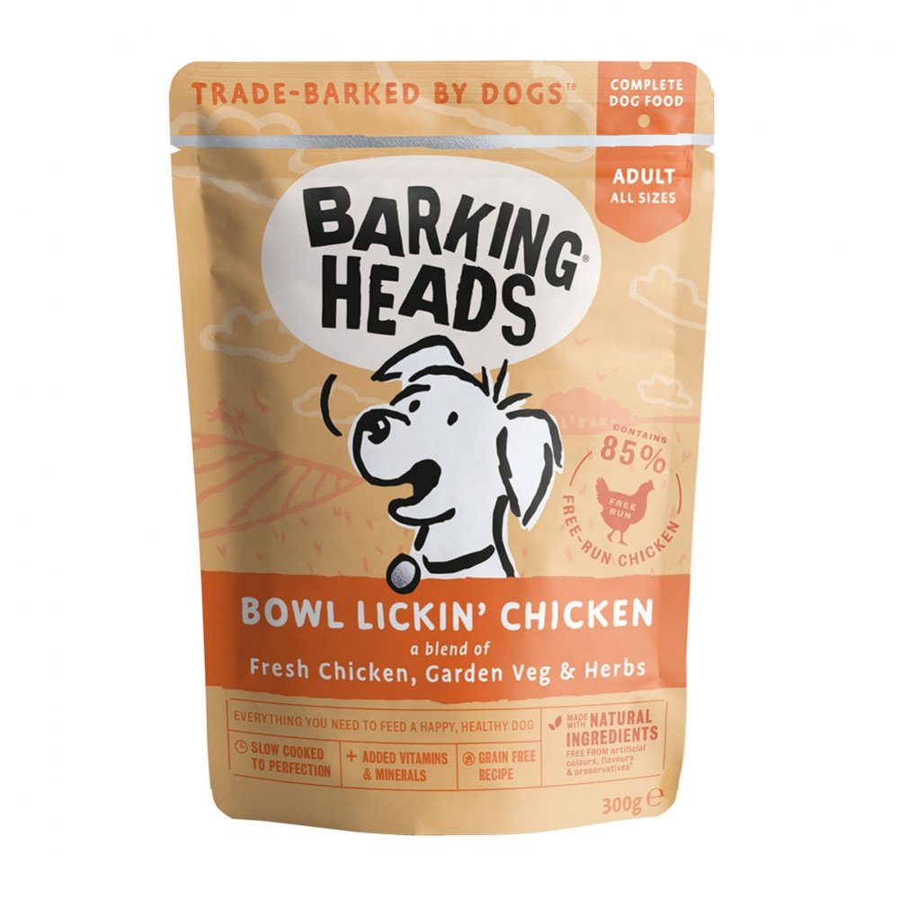 Barking Heads Bowl Lickin Chicken 300 g Hund - Hundemat - Våtfôr
