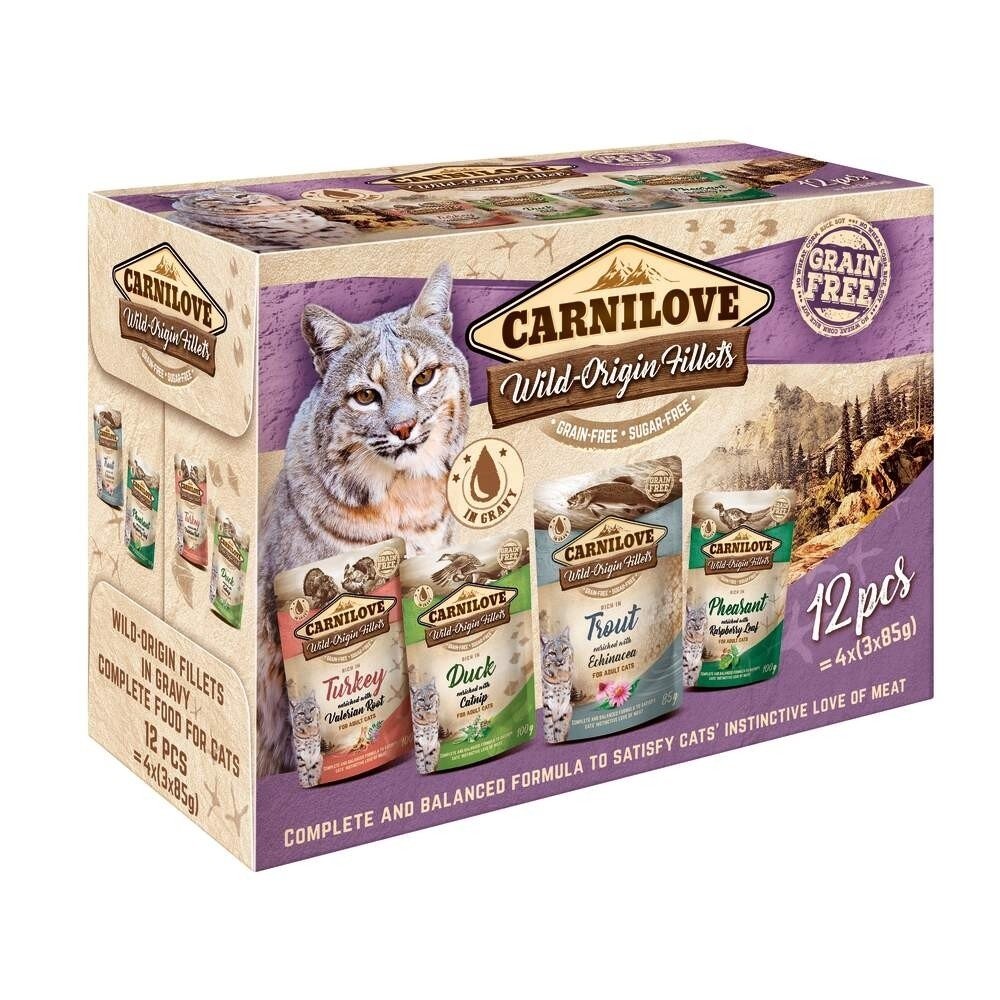 Carnilove Cat Adult Multipack 12x85 g Katt - Kattemat - Våtfôr