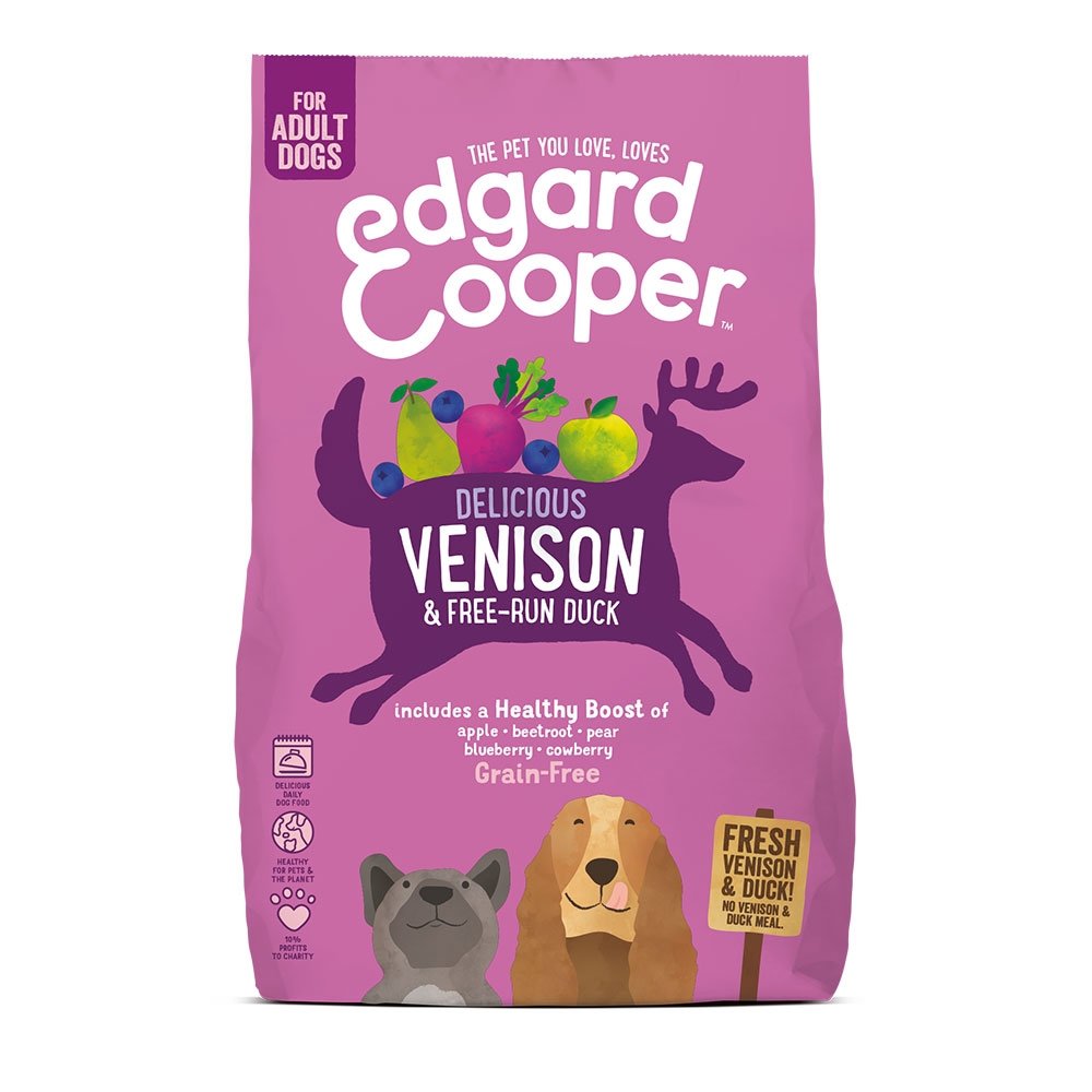 Edgard & Cooper Dog Grain Free Hjort & And (12 kg) Hund - Hundemat - Kornfritt hundefôr