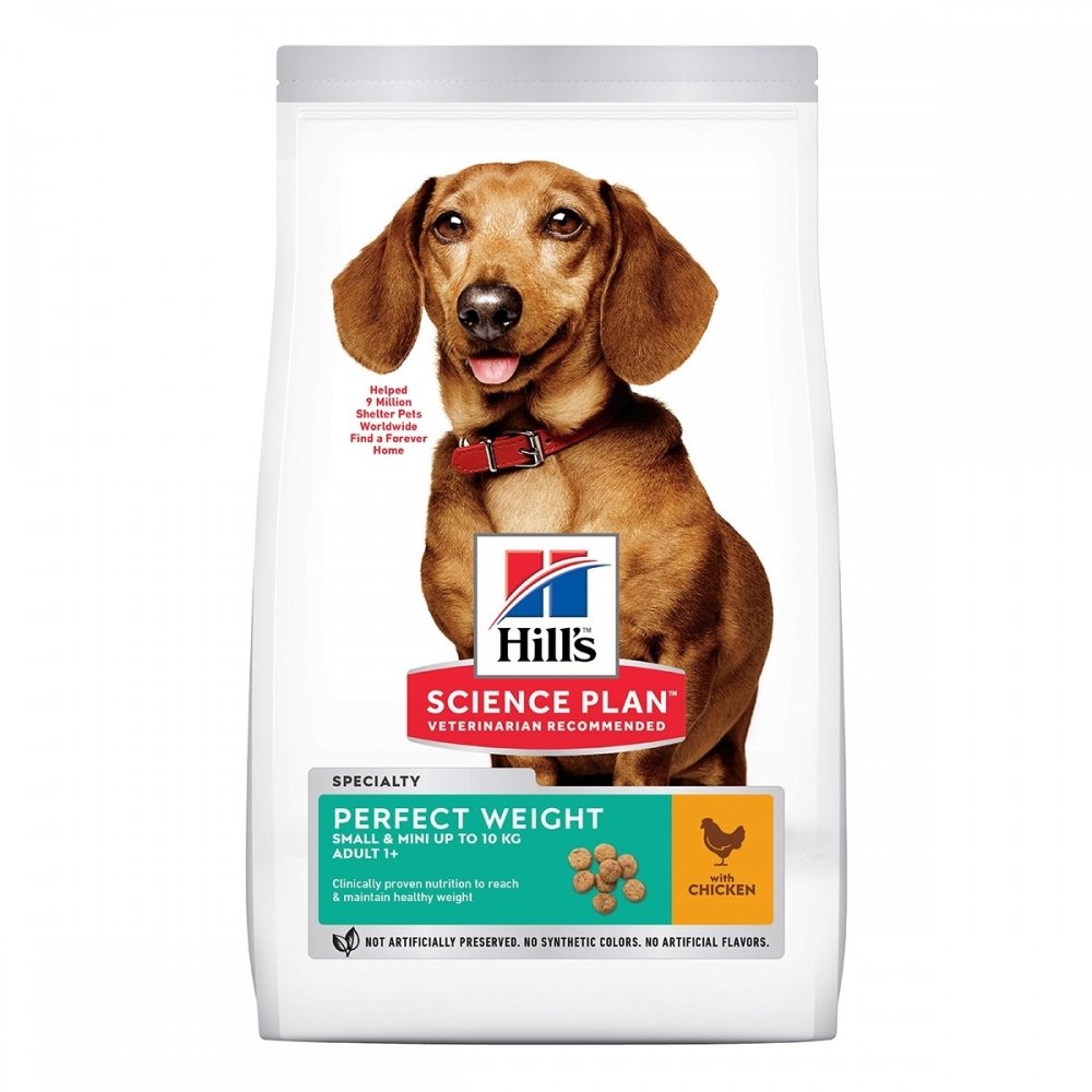 Hill&#39;s Science Plan Dog Adult Perfect Weight Small & Mini Chicken (1,5 kg) Hund - Hundemat - Tørrfôr