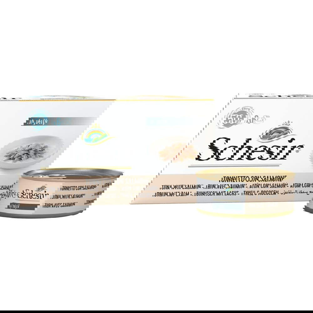 Schesir Blue Deluxe Tuna With Salmon Wholefood/Jelly Multipack