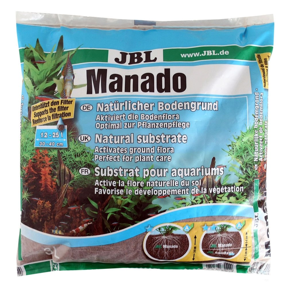 JBL Manado Natural Akvariegrus 3 liter Fisk - Akvarietilbehør - Akvariesand
