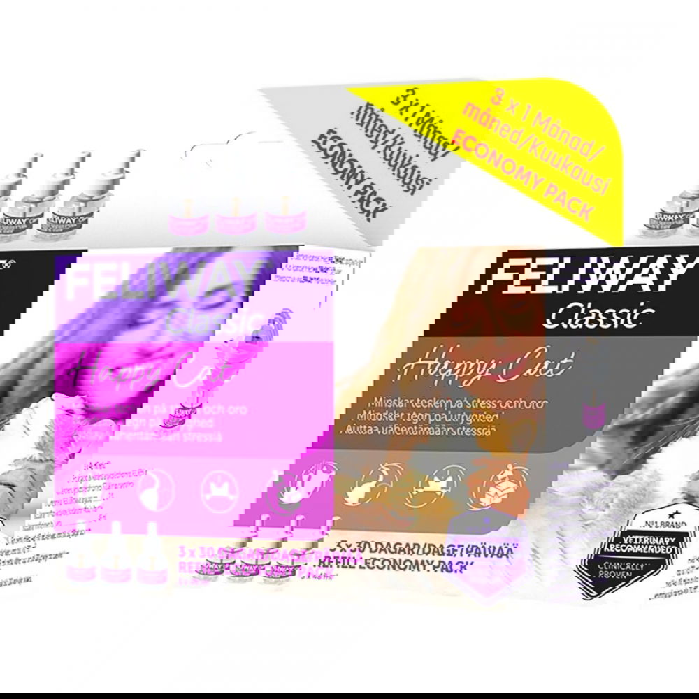 Feliway Classic Refillflaska 3-pack