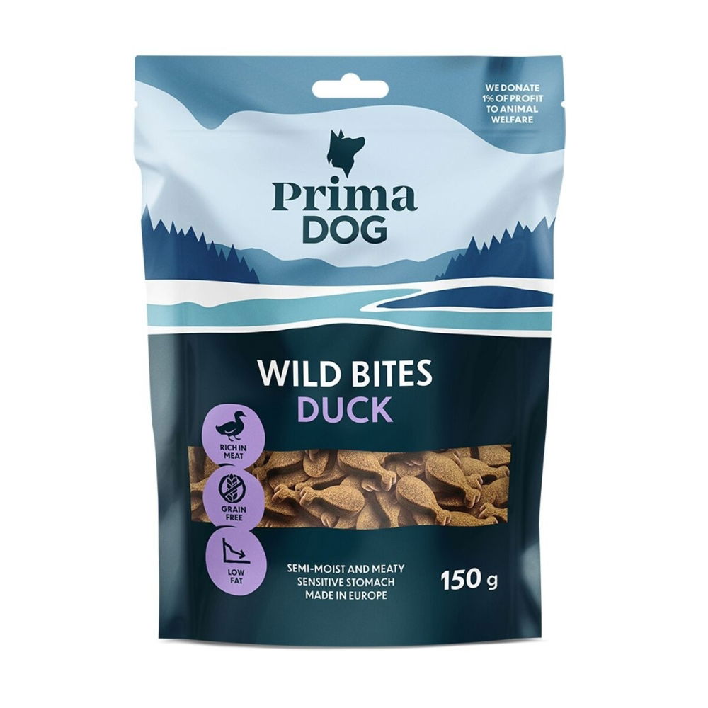 Bilde av PrimaDog Wild Bites Hundgodbiter And 150 g - Alt til hunden