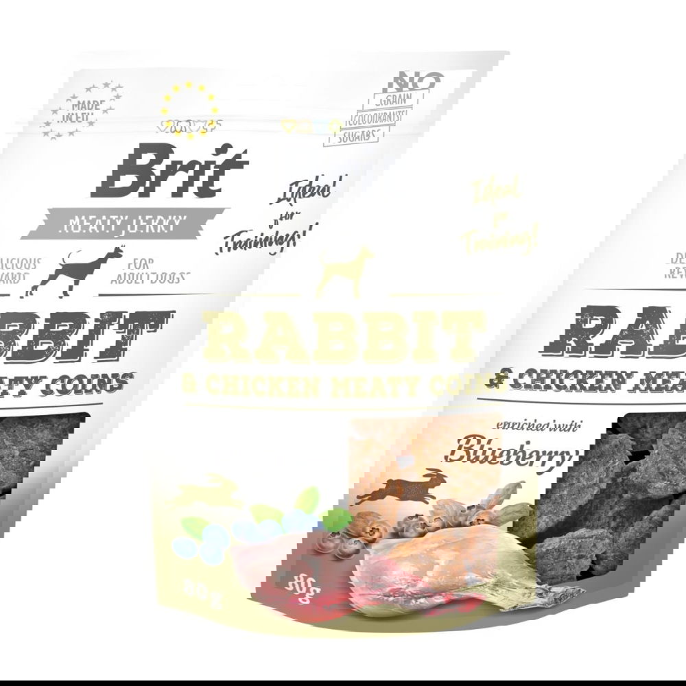 Brit Care Meaty Jerky Coins Rabbit 80 g