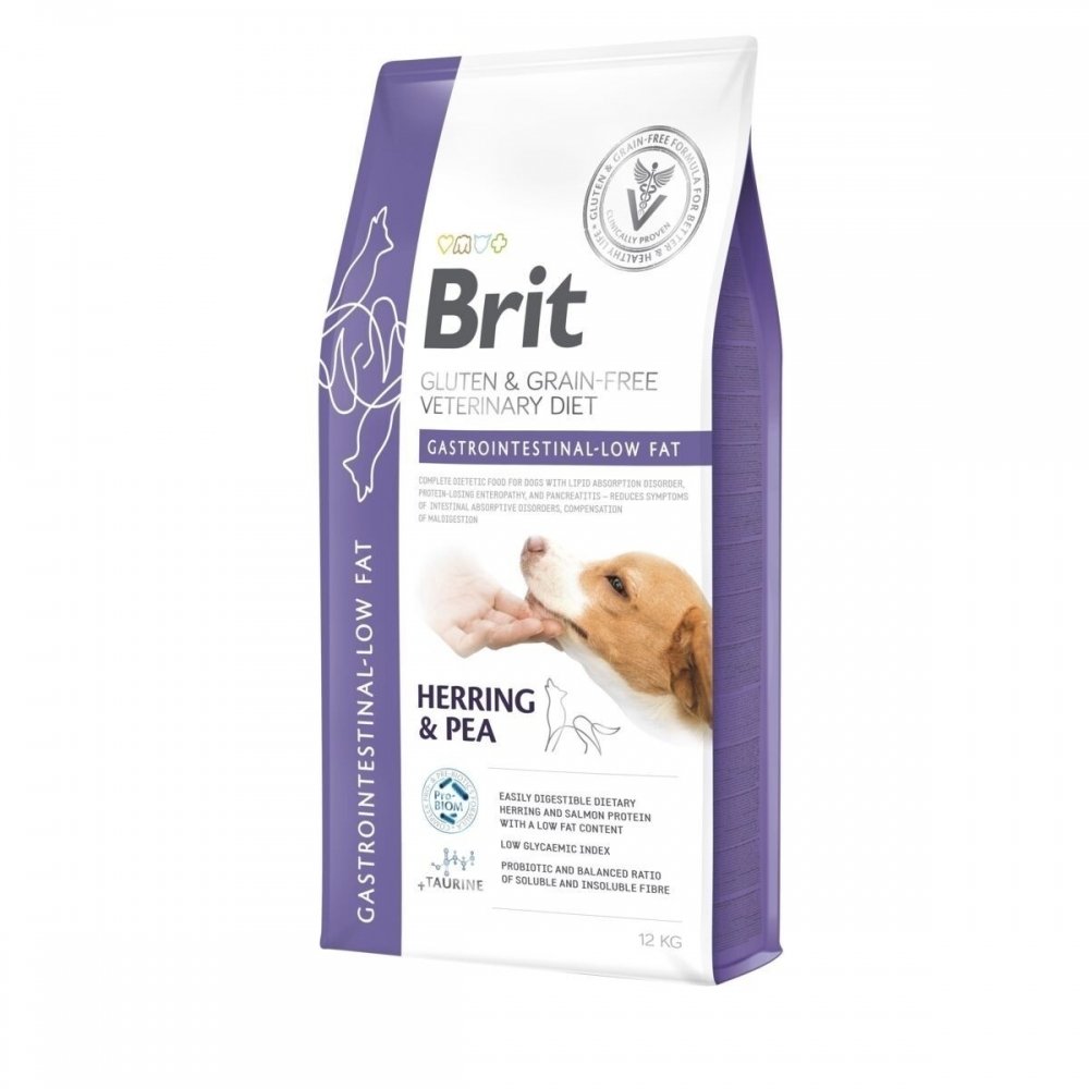 Brit Veterinary Diets Dog Grain Free Gastrointestinal-Low fat (12 kg) Veterinærfôr til hund - Mage- & Tarmsykdom