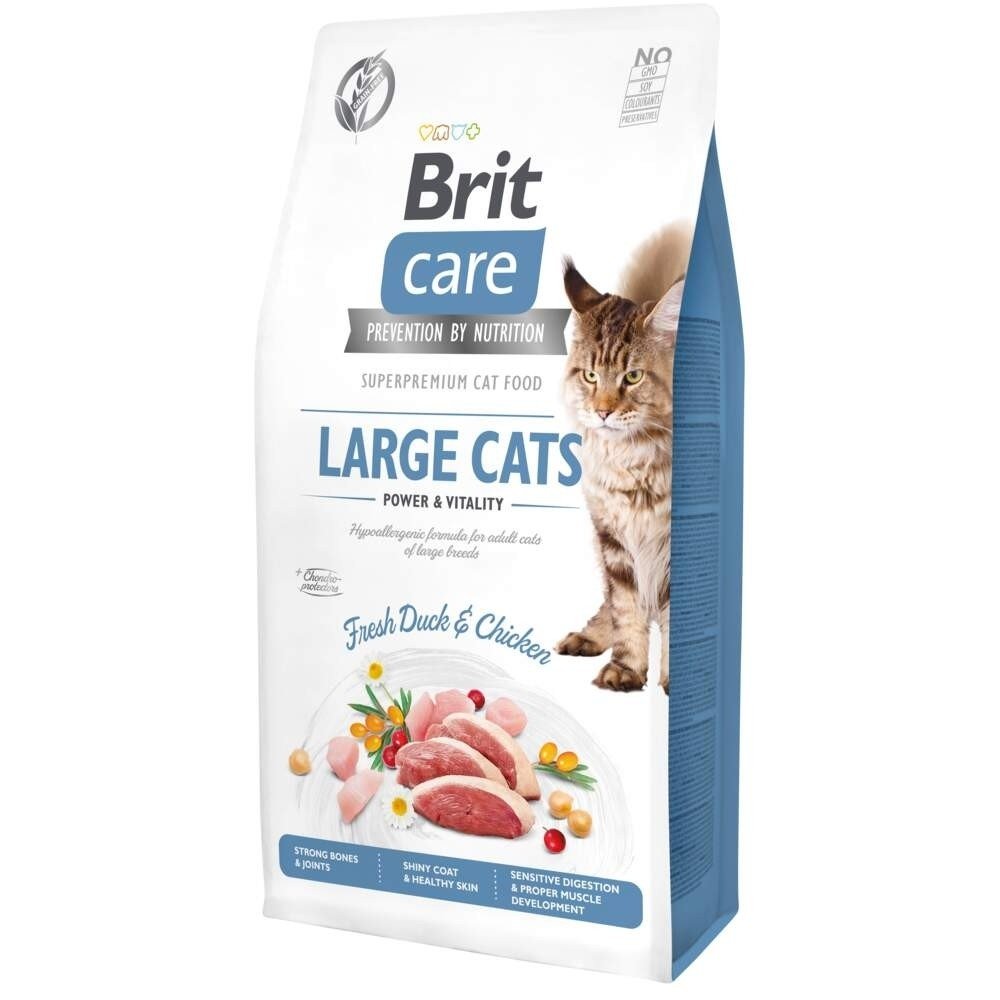 Brit Care Cat Grain Free Large Cats Power & Vitality (2 kg) Katt - Kattemat - Kornfri kattemat