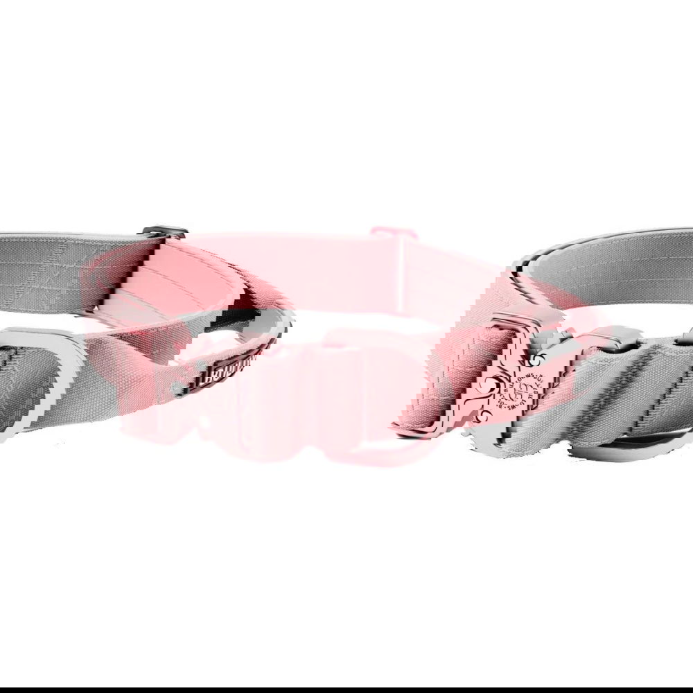 BullyBillow Combat Hundehalsbånd med Håndtak Rosa 4 cm (XS)