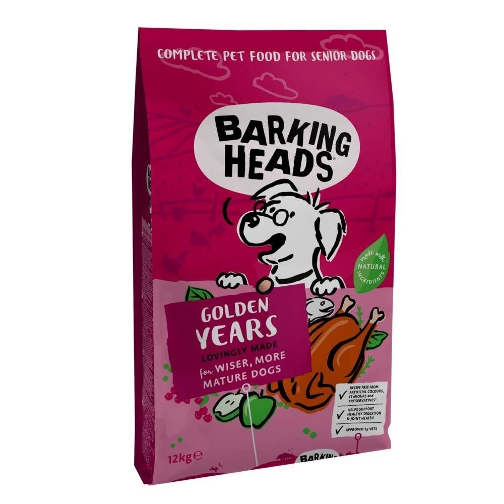 Barking Heads Golden Years (12 kg) Hund - Hundemat - Tørrfôr