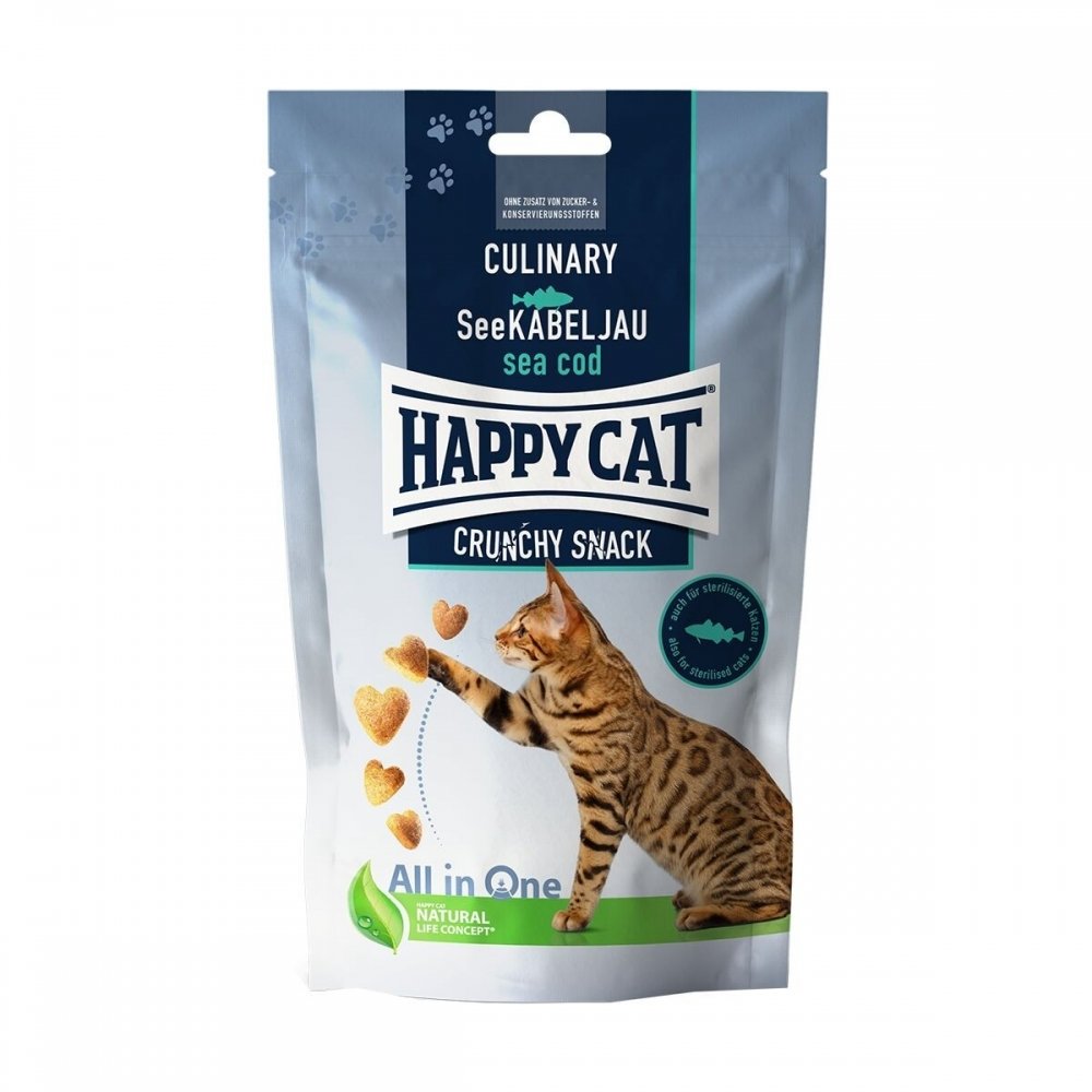 Bilde av Happy Cat Crunchy Kattegodteri Torsk 70 G