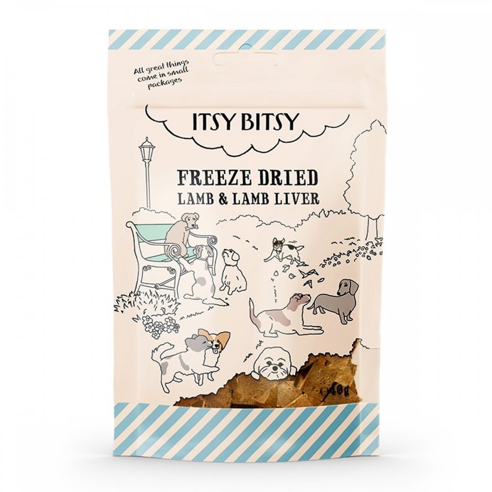 ItsyBitsy Dog Freeze Dried Lam & Lever Hund - Hundegodteri - Godbiter til hund